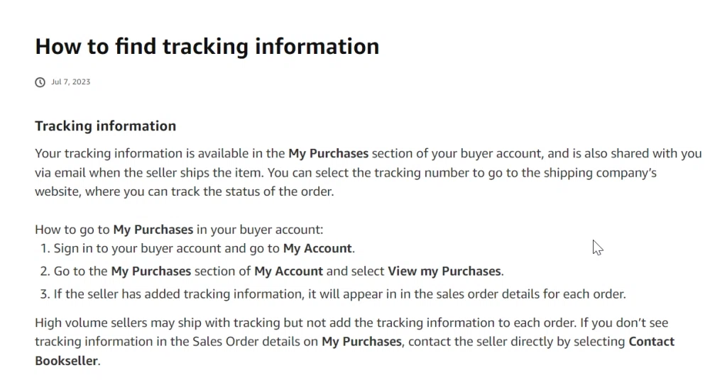 How do I track my AbeBooks order? — Knoji
