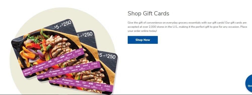 Does Albertsons accept gift cards or e-gift cards? — Knoji