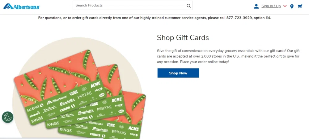 Gift Cards  Albertsons