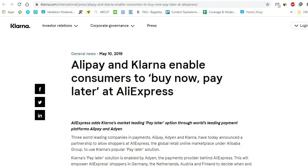 Does AliExpress Accept Klarna Financing Knoji