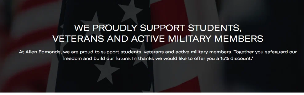 Allen edmonds military discount Clearance