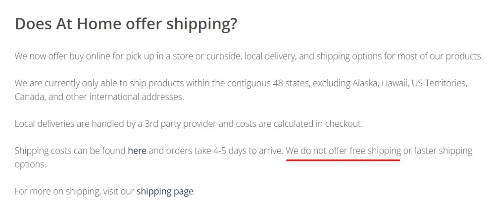 Does Ardene offer site-wide free shipping? — Knoji