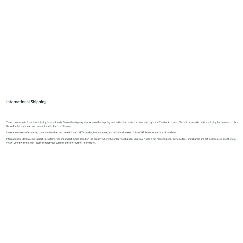 Barnes & Noble international shipping? — Knoji