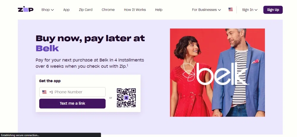 Shop with Afterpay and Zip Pay