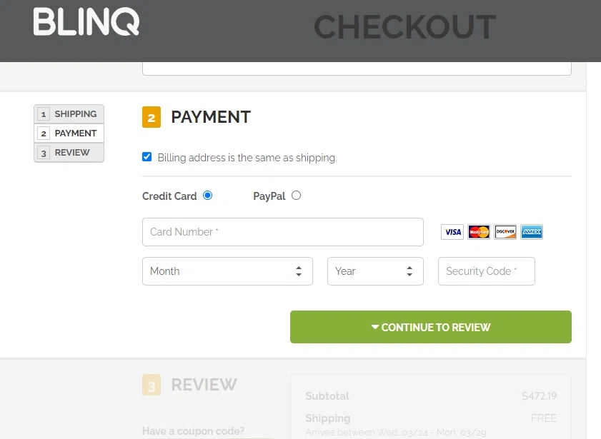 Does Blinq accept Klarna financing? — Knoji