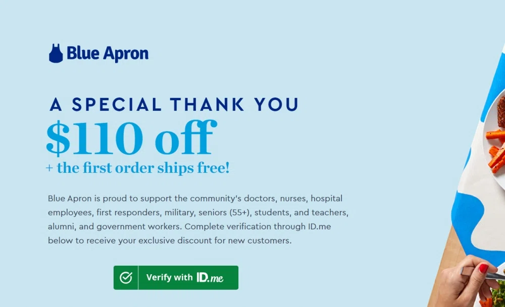 Blue apron clearance promo code