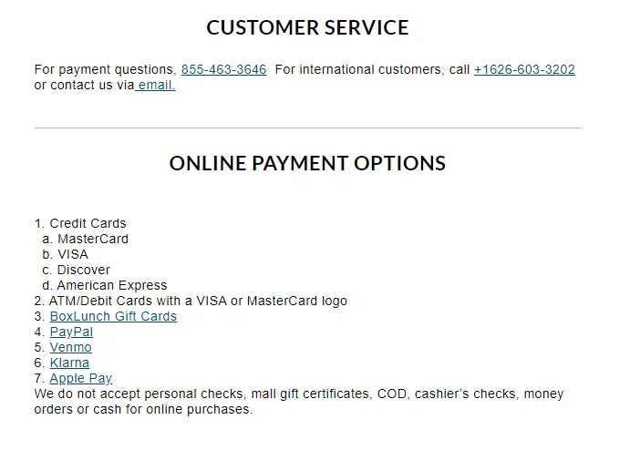 boxlunch debit card support? — knoji boxlunch debit card support?