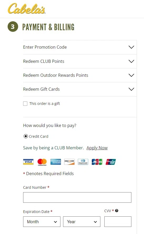 Does Cabelas take debit cards? — Knoji