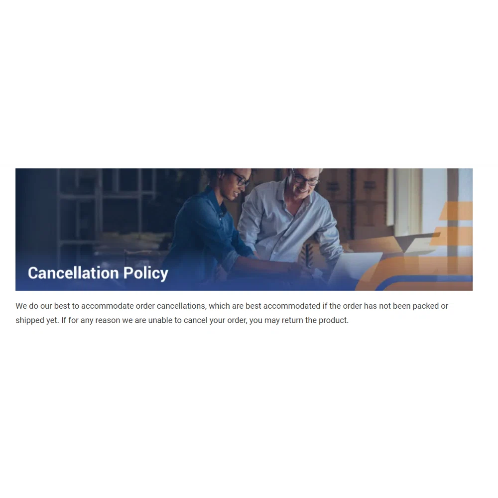 cancellation policy? Can I change my order? — Knoji