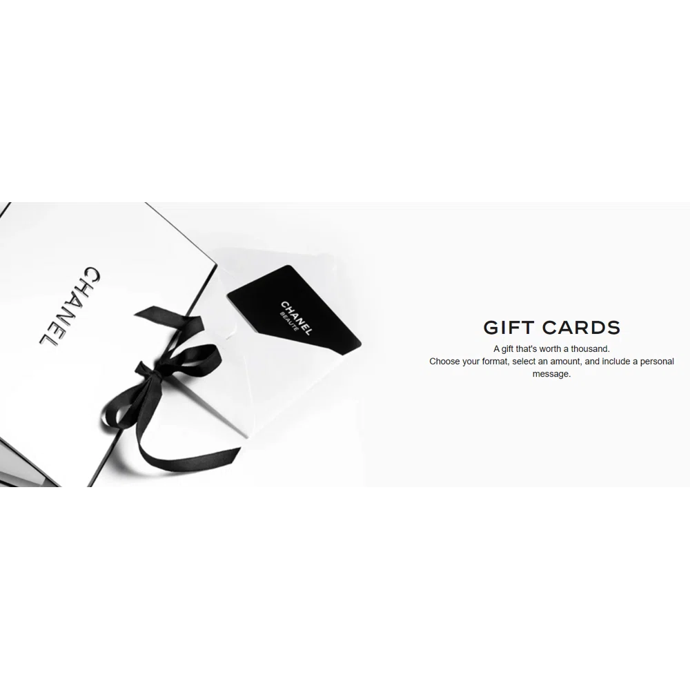 chanel gift card united states