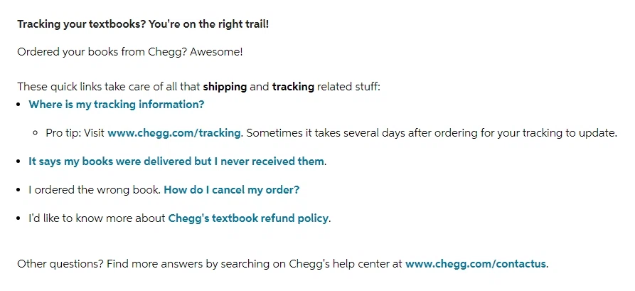 How do I track my Chegg order? — Knoji