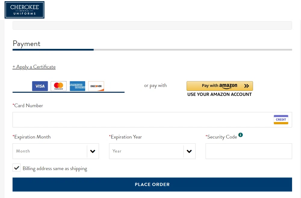 Does Cherokee Uniforms accept PayPal Pay in 4 financing? — Knoji