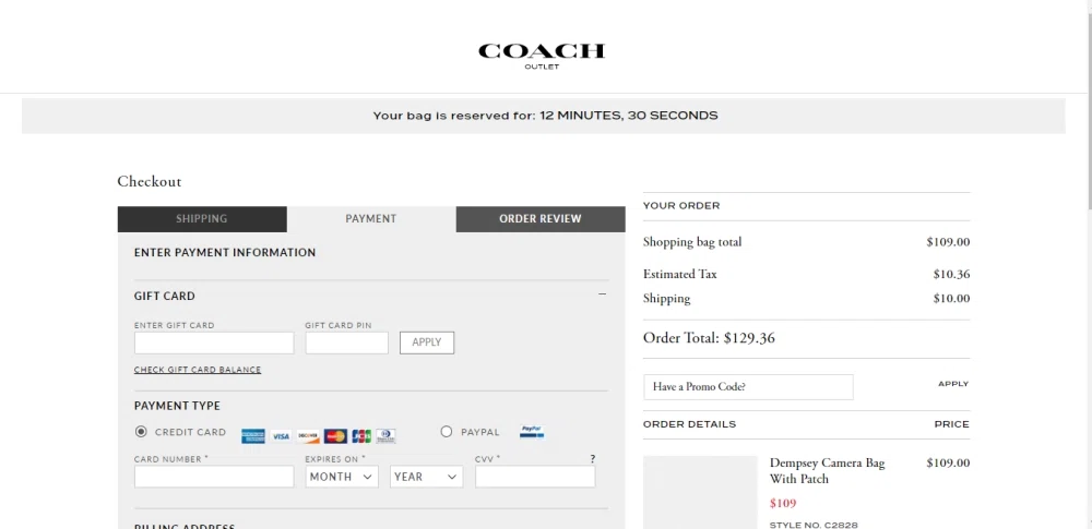 Does Coach Outlet accept Amazon Pay? — Knoji