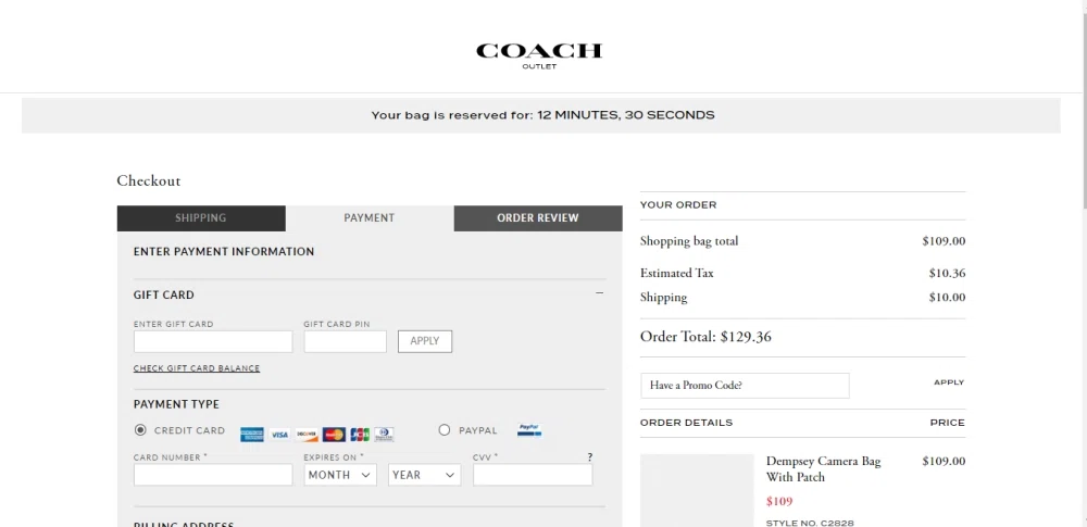 coach outlet promo code february 2021