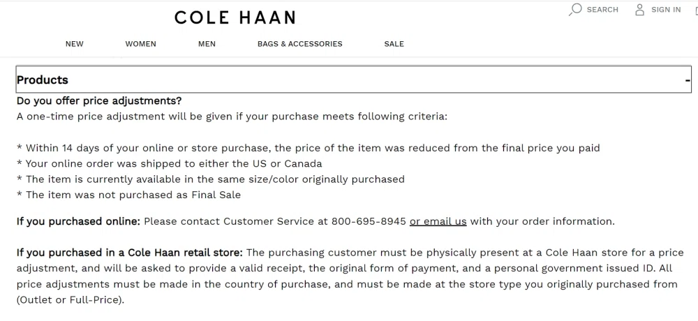 Cole haan clearance outlet coupon