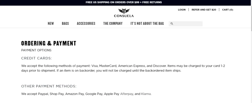 consuela bags afterpay