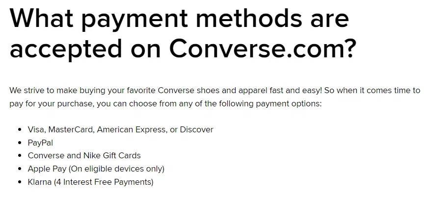 Converse buy now hot sale pay later