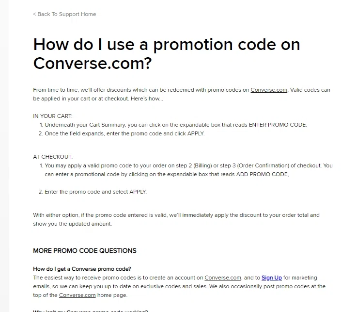 Converse coupon stacking? — Knoji