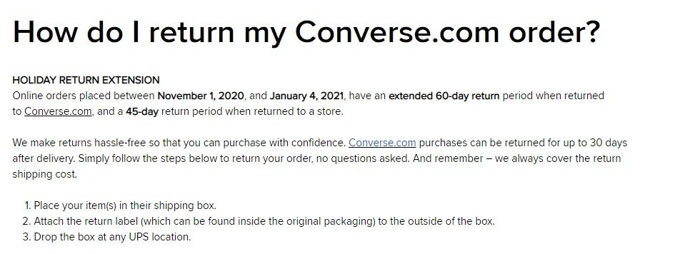 Converse Returns Discount, SAVE 51%.