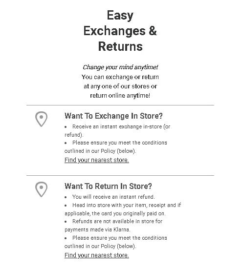 Does Cotton On AU offer free returns? What&rsquo;s their exchange policy 