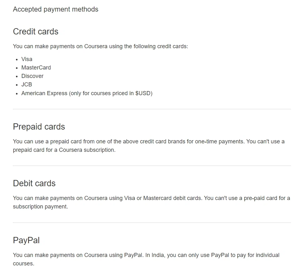 Does Coursera Take Debit Cards? — Knoji