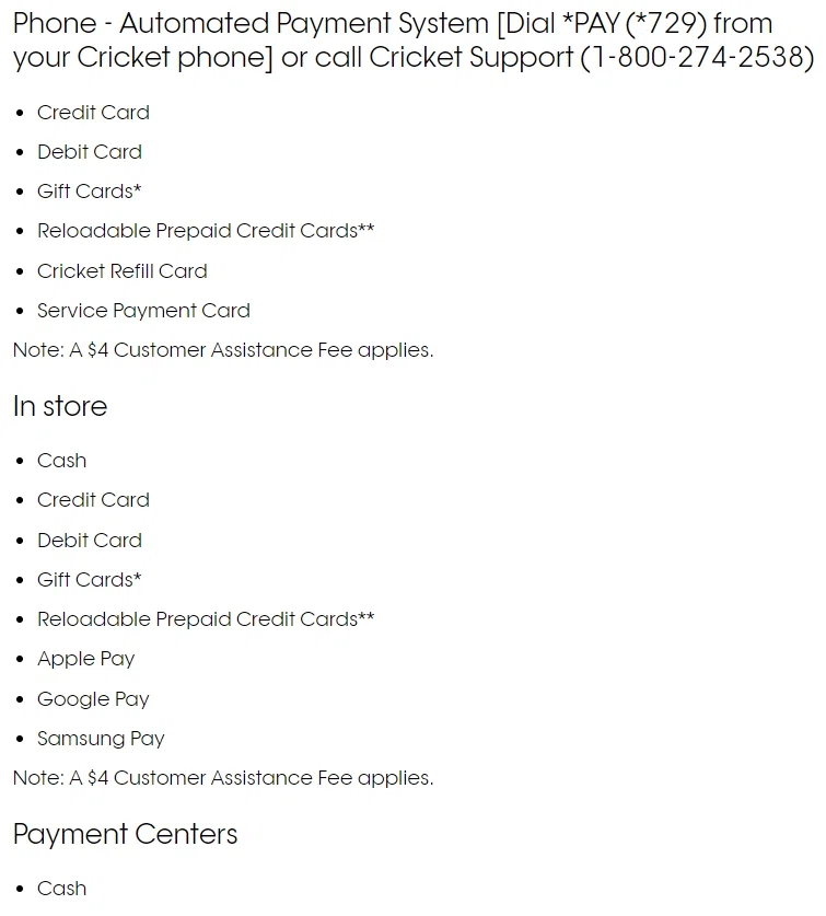 guest quick pay cricket