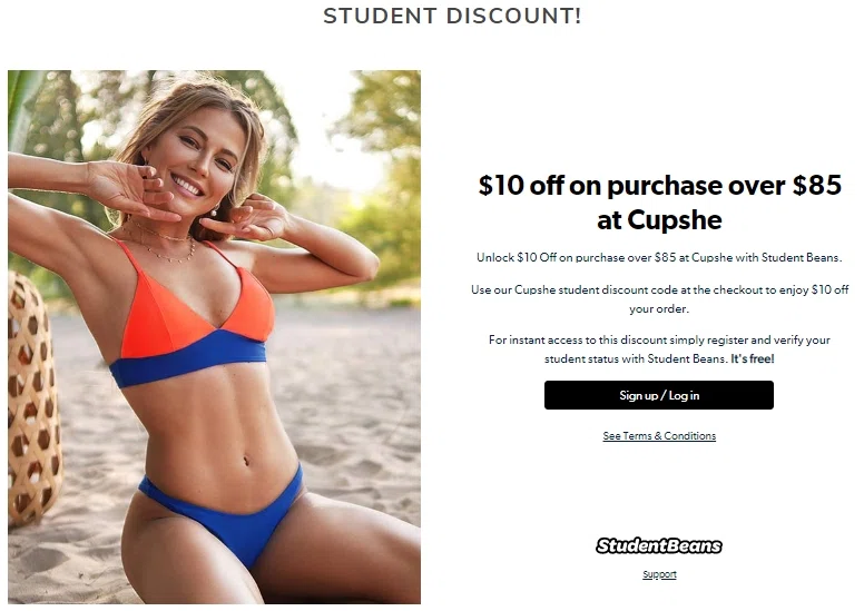 cupshe swimwear discount code