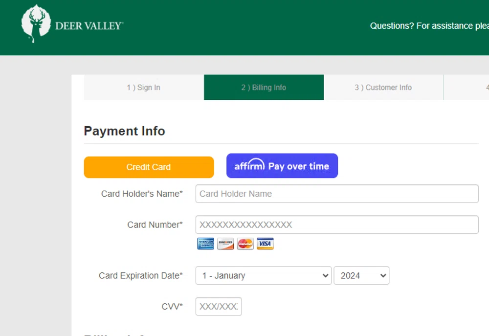 Does Deer Valley accept Affirm financing? — Knoji