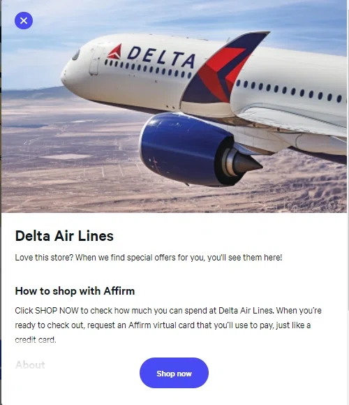 Does Delta Airlines Use Affirm?