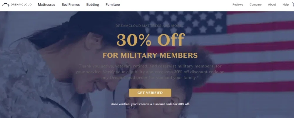 DreamCloud military discount? — Knoji