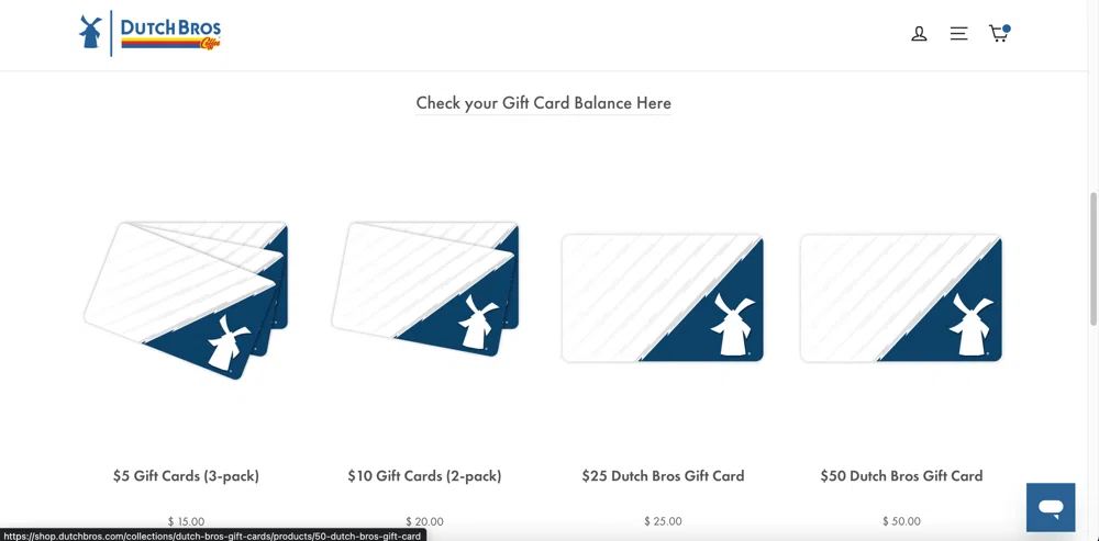 Dutch Bros Coffee Gift Card – Dutch Bros Shop