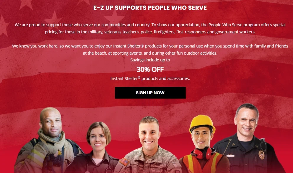 Does EZ UP have an AARP discount policy? — Knoji