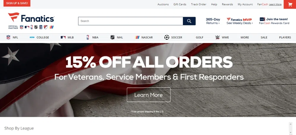 MLBShop.com Discounts for Military, Nurses, & More