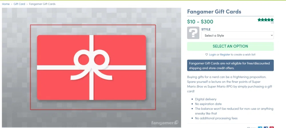 Does Instant Gaming accept gift cards or e-gift cards? — Knoji