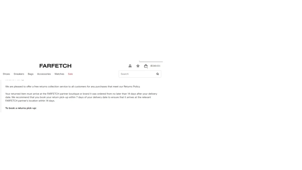 Does FarFetch offer free returns? What's their exchange policy? — Knoji