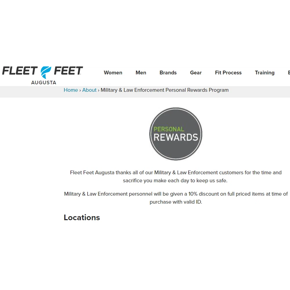 Fleet Feet essential workers discount? — Knoji