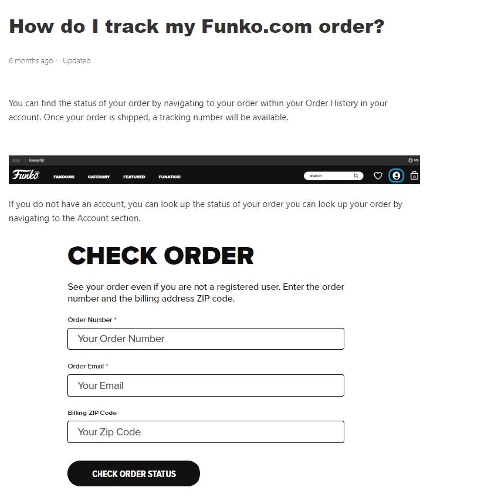 How do I track my Funko.com order? – Support Center