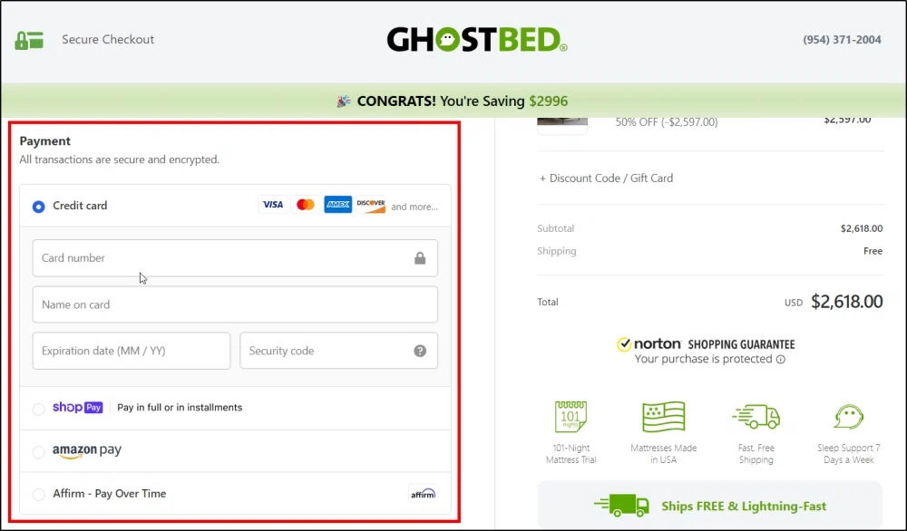 Does GhostBed accept Snap Finance? — Knoji