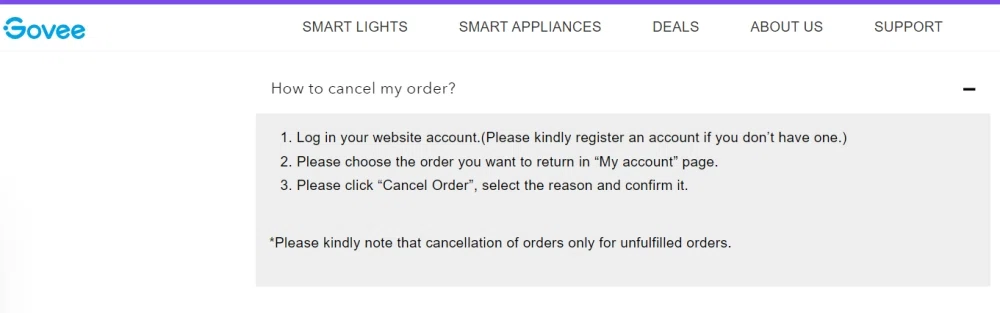 How to Cancel My Order? – Govee