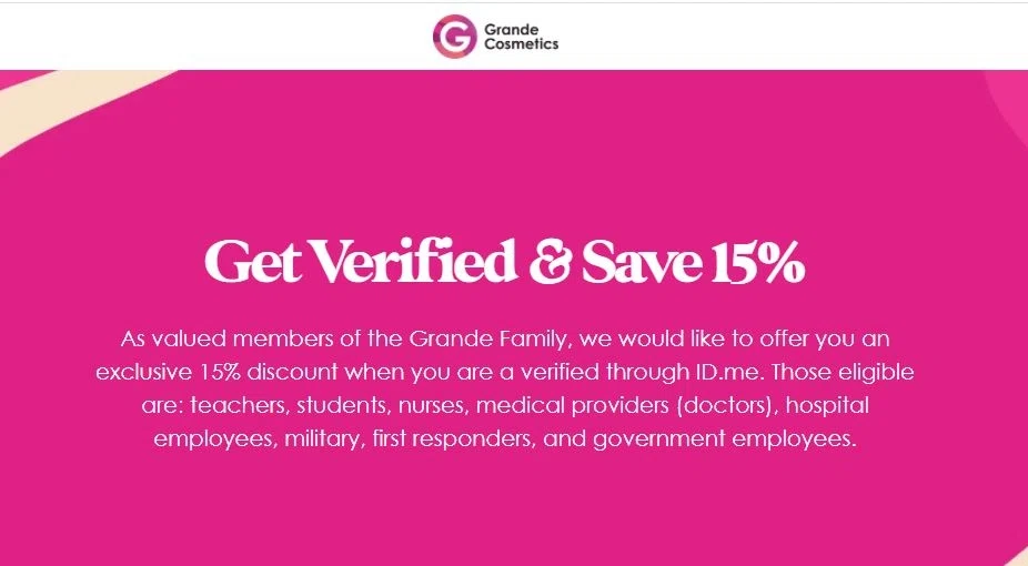 Does Grande Cosmetics offer discounts to AARP members? — Knoji