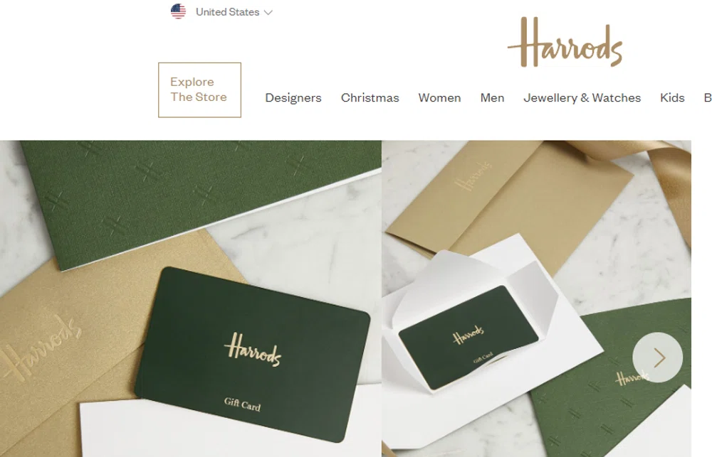 Harrods on sale gift card