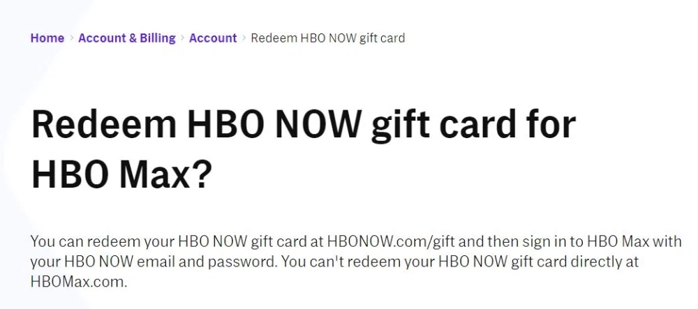 Does HBO Max accept gift cards or egift cards? — Knoji