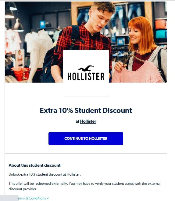 Om toevlucht te zoeken vieren Heup Does Hollister have a student discount? — Knoji