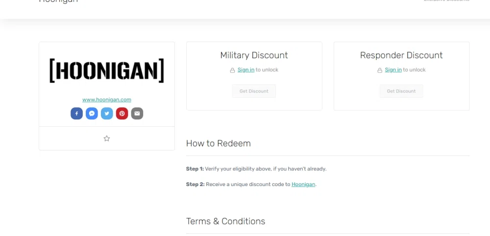 Student & Military Discount Terms and Conditions