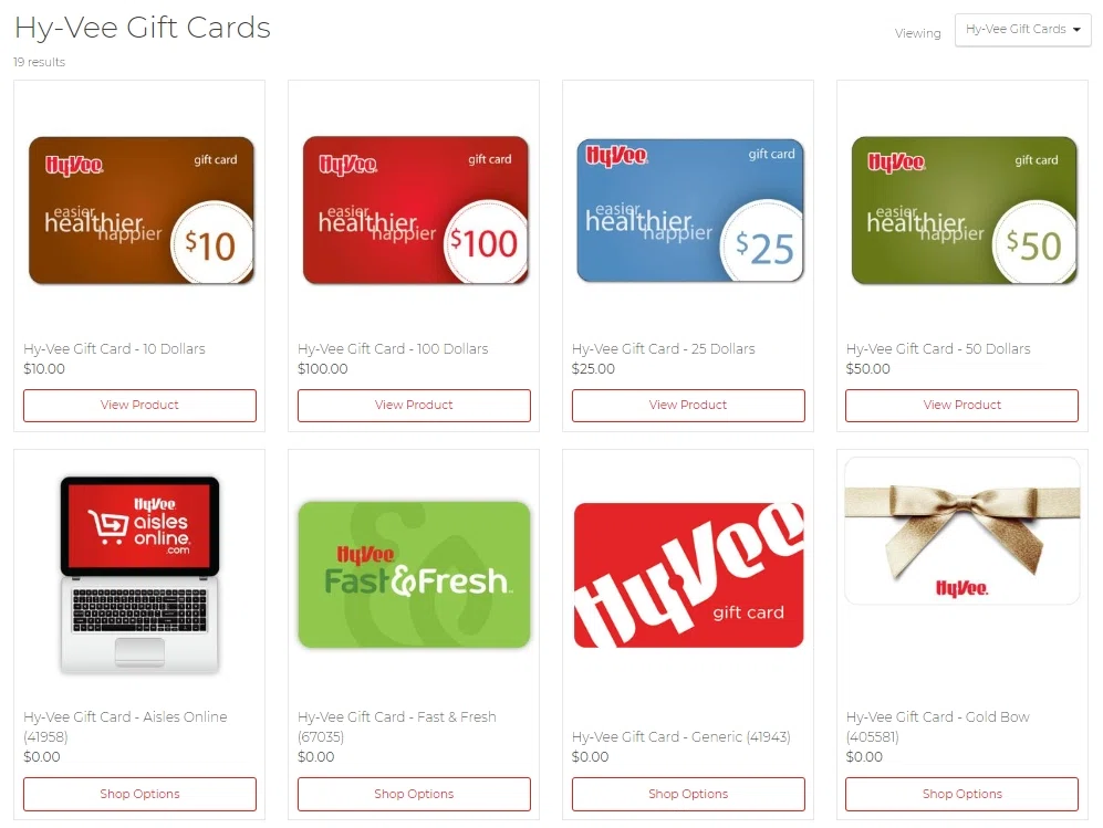 Does HyVee accept gift cards or egift cards? — Knoji
