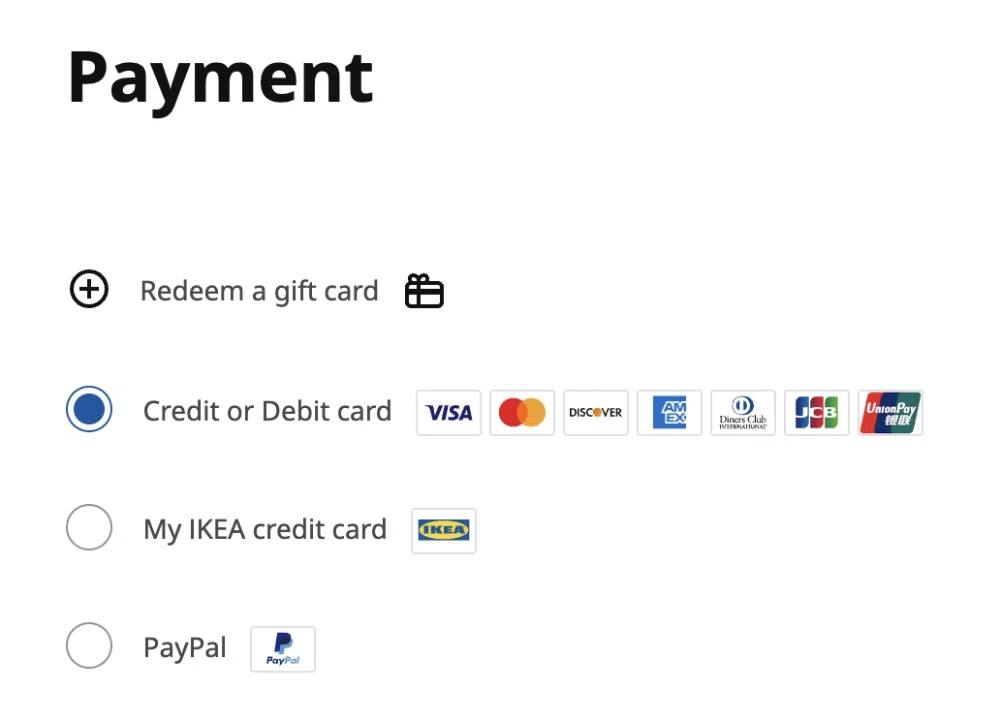 Does IKEA take debit cards? — Knoji