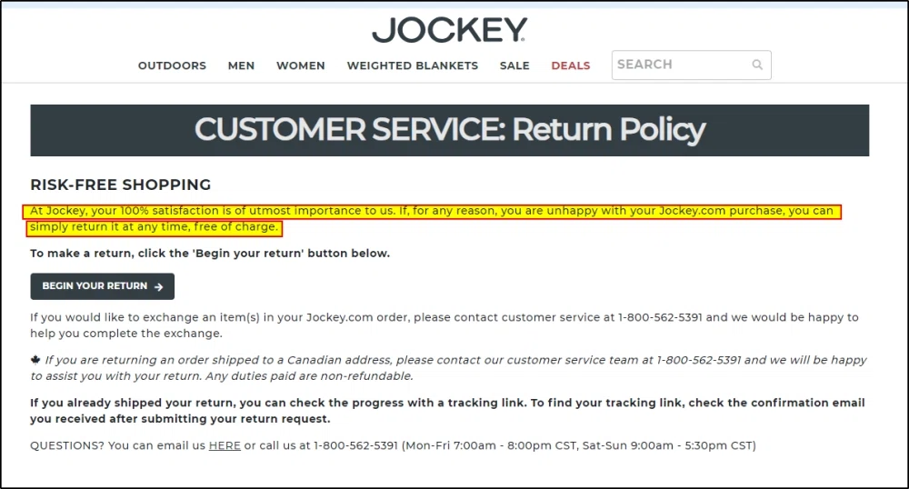 Jockey International Returns: Your Guide to Hassle-Free Shopping