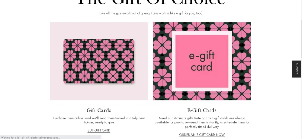 Does Kate Spade offer gift cards? — Knoji