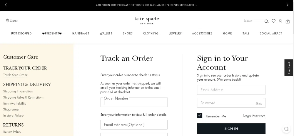 Total 34+ imagen how to track kate spade order