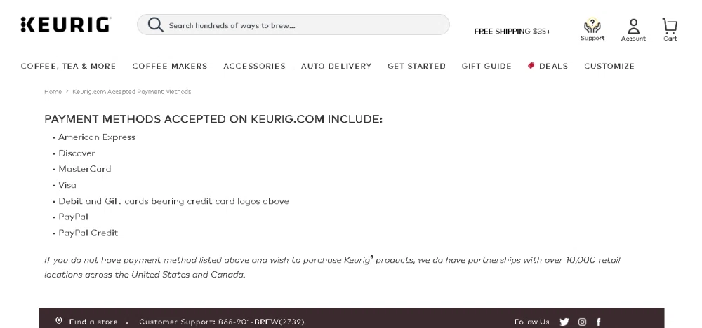 Keurig Affirm financing support? — Knoji
